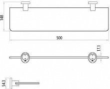 Полочка Lemark Atlantiss LM3233C